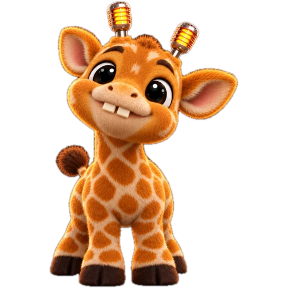 Mouthy the giraffe